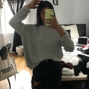 Brandy Melville grey knit sweater